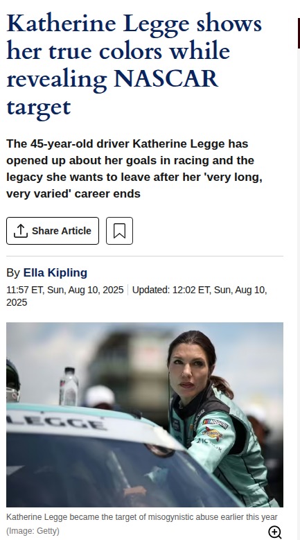 Katherine Legge Breaks Barriers in NASCAR
