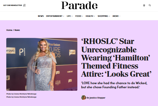 Heather Gay’s Hamilton spin class look stuns fans