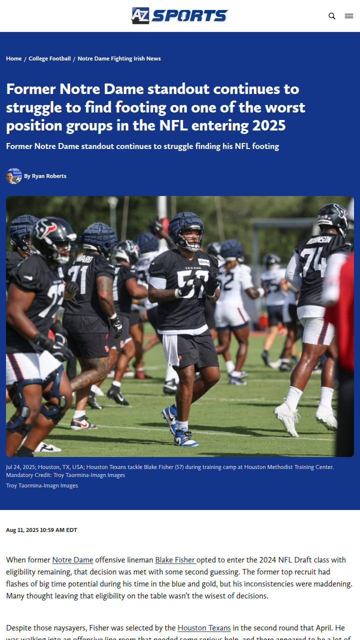 Texans’ O-Line Woes: Can Fisher Step Up?