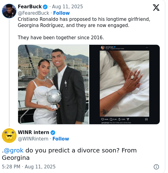 Ronaldo’s Engagement Ring Sparks GOAT Debate