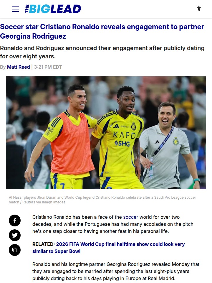 CR7 Pops the Question: Ronaldo Engaged!