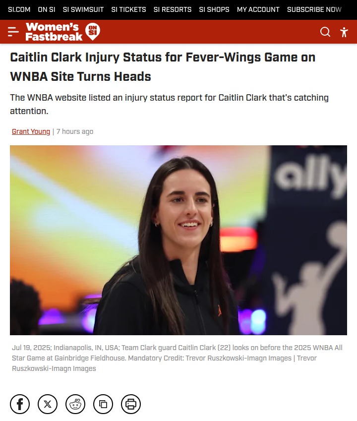 Clark’s GTD Status Sparks Fever-Wings Buzz
