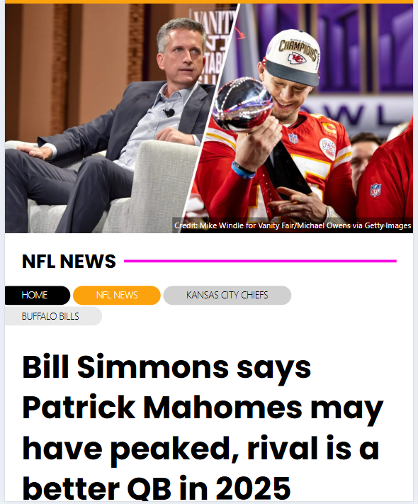 Mahomes Peaked? Simmons Picks Allen Over Chiefs 🏈