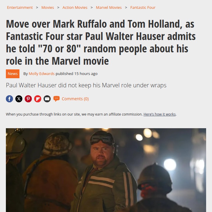 Paul Walter Hauser's Marvel Spoiler Confession 😳
