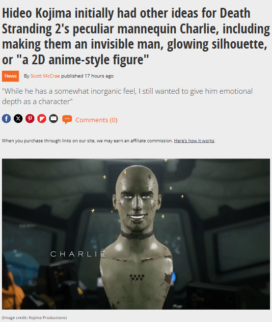 Kojima Almost Made Charlie 2D?! 🤯