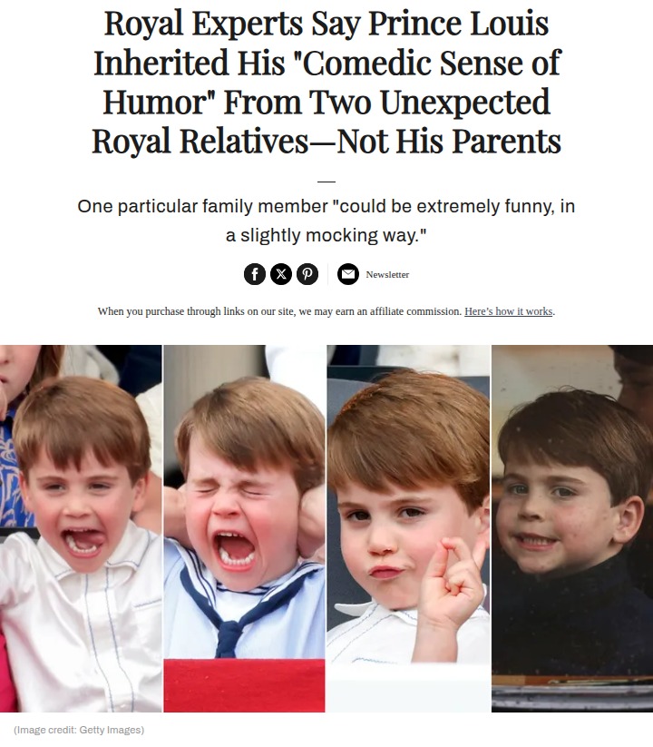 Prince Louis’s Comic Side: Harry or the Queen? 😂