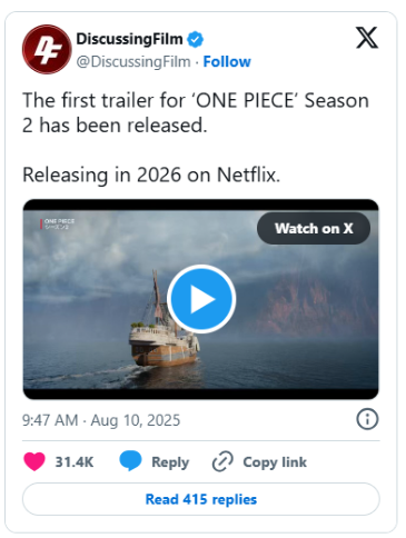 One Piece S2 Trailer Drops! Smoker Incoming! 🏴‍☠️