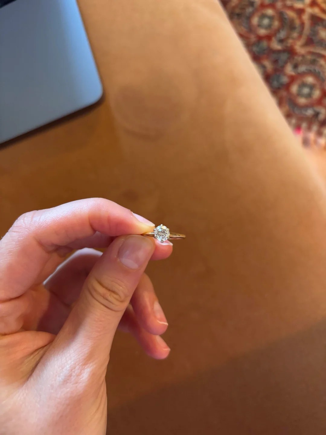 Great grandmother’s gorgeous engagement ring but the diamond looks like it’s blasting off to space