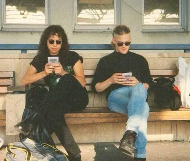 Jason and Kirk Playing GameBoy