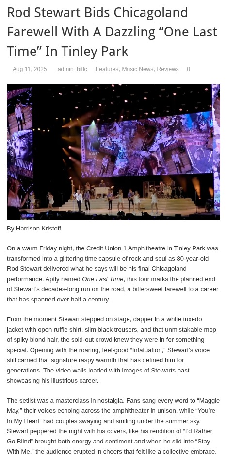 Rod Stewart’s magical Tinley Park goodbye