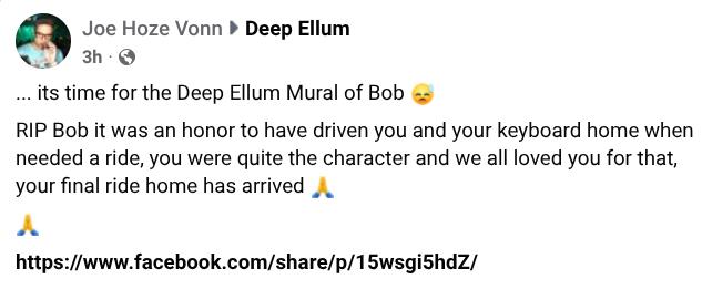 Remembering Deep Ellum’s Keyboard Bob