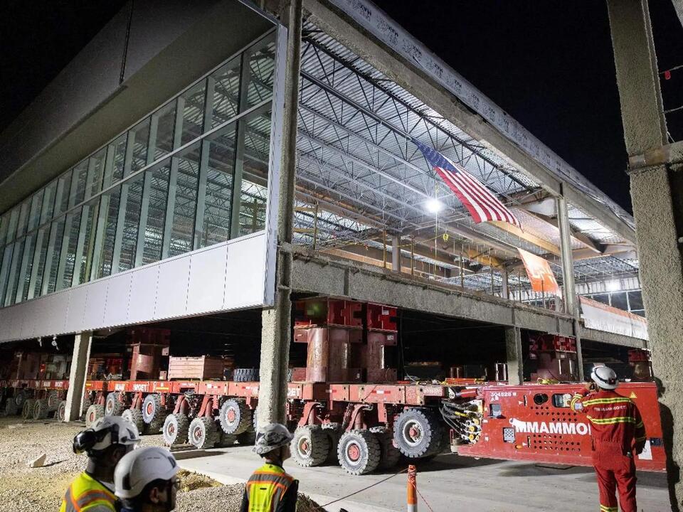 DFW Airport’s Terminal F takes shape overnight