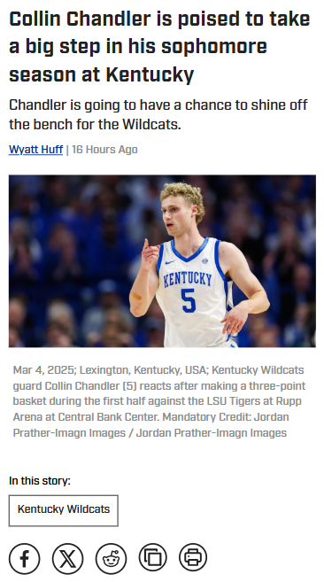 Chandler’s Breakout Year for the Wildcats?