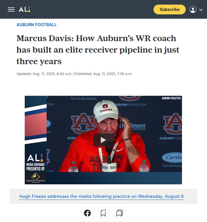 Auburn’s WR coach is changing the game