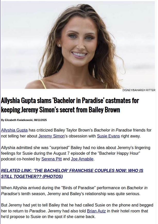 Allyshia Gupta Exposes Paradise Secrets 😱