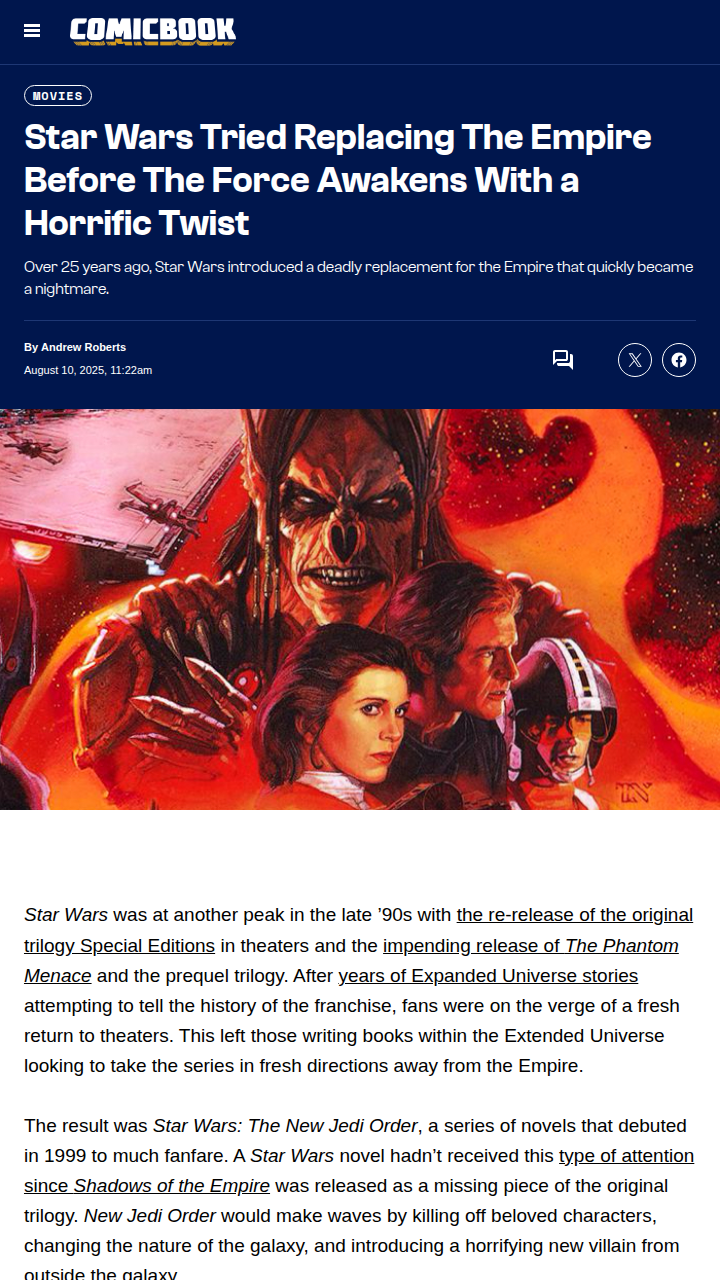 Yuuzhan Vong: Star Wars’ Wildest Villains Yet 👽
