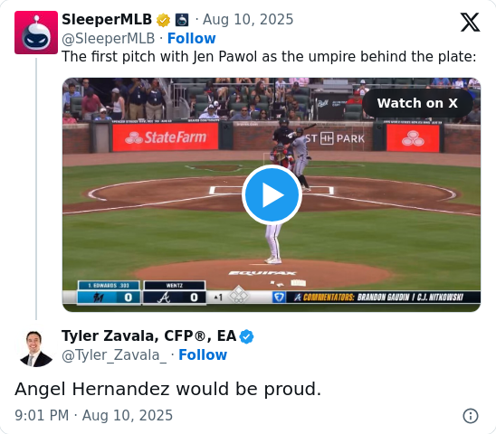 Jen Pawol’s First MLB Plate Call Sparks Debate