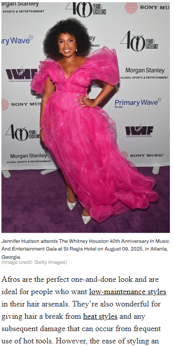 Jennifer Hudson’s Afro Is Everything
