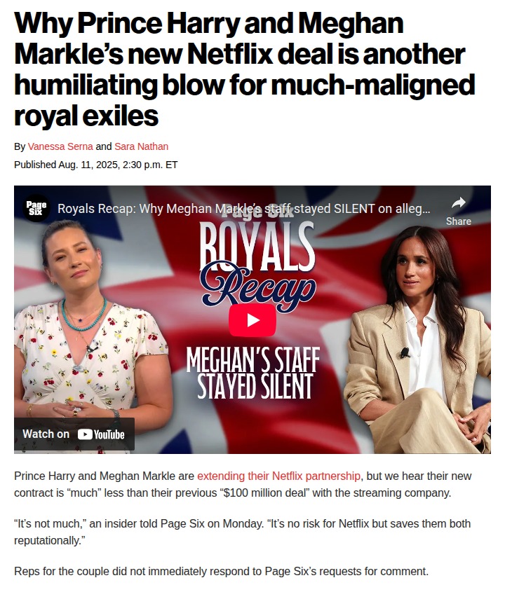 Harry & Meghan’s Netflix Deal Drama 😮