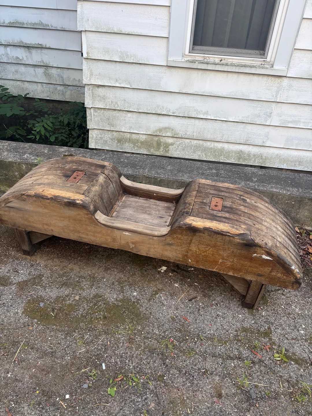 At a Garage Sale. Trying to figure out what it is before I turn it into a coffee table base.