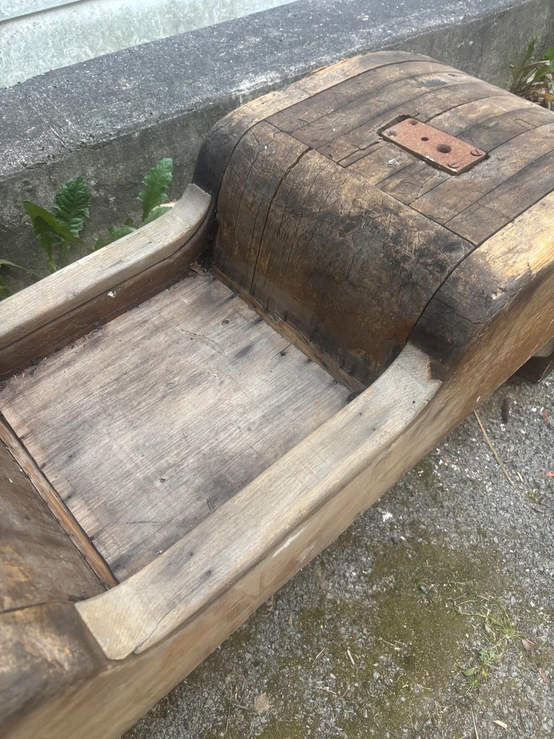 At a Garage Sale. Trying to figure out what it is before I turn it into a coffee table base.
