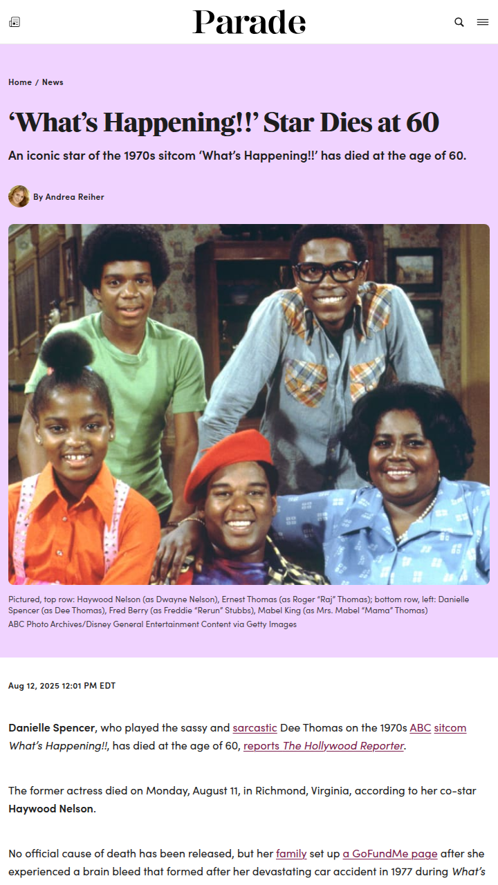 Danielle Spencer's Tragic Passing 💔