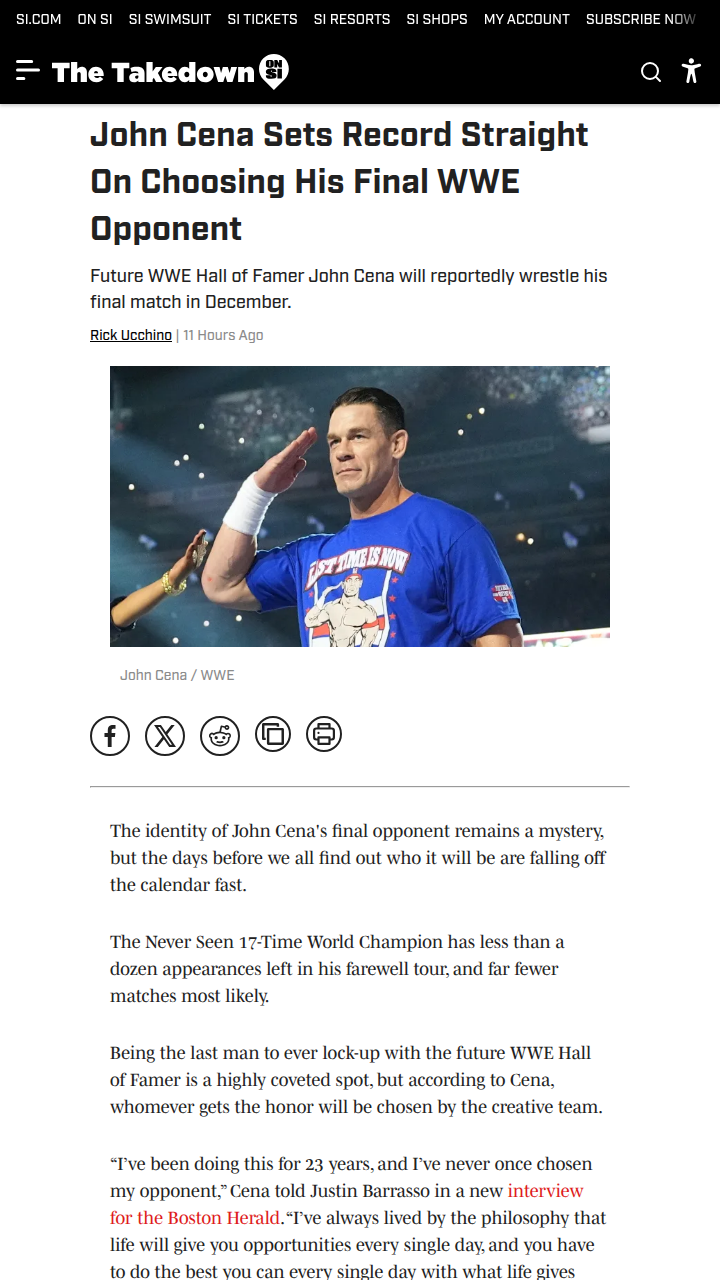 Who Will Be Cena’s Last WWE Rival?