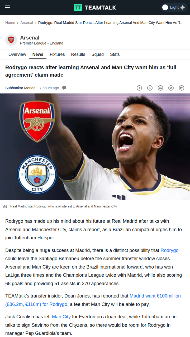 Rodrygo Transfer Saga: Madrid Exit Looms?