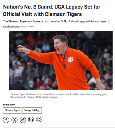 Clemson eyes elite guard as recruiting heats up