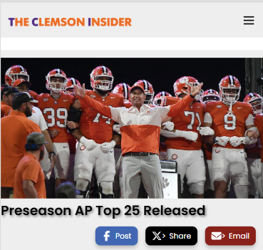 Texas Tops AP Top 25: Tigers Lurk at No. 4
