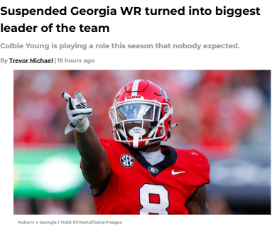 Colbie Young’s comeback sparks hope for Georgia