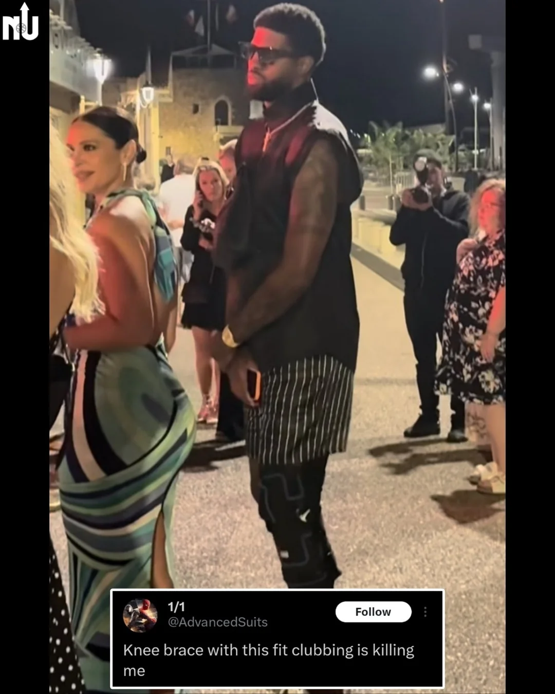 Paul George Spotted Clubbing With Knee Brace