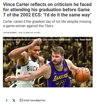 Vinsanity’s Graduation Day: No Regrets