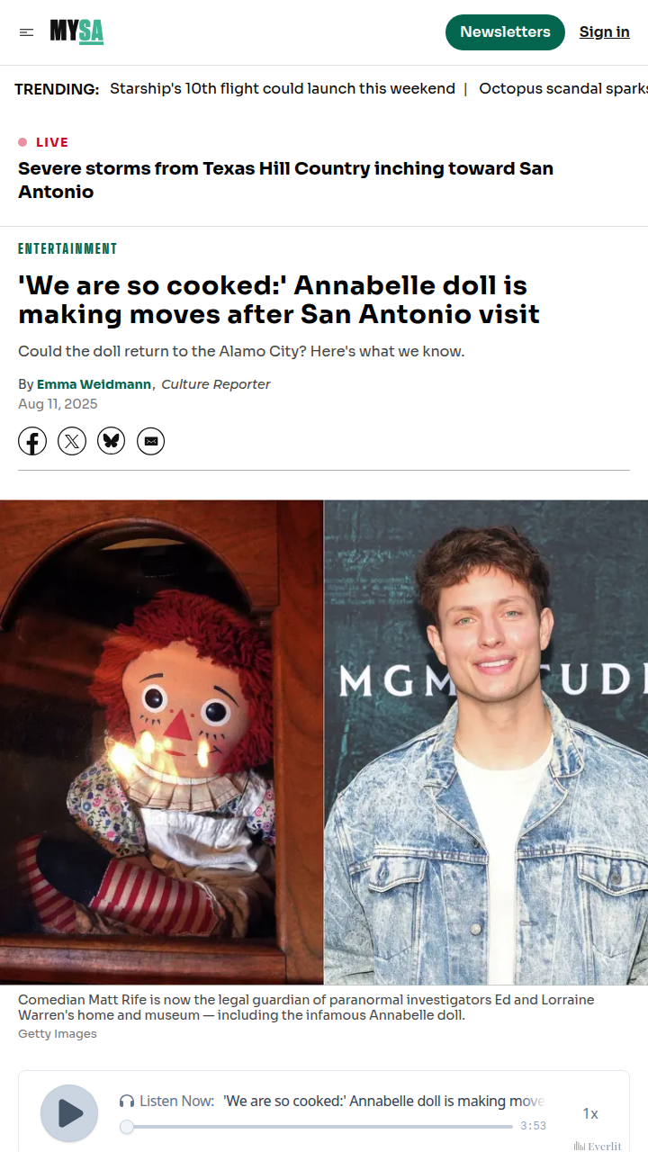 Annabelle Doll Drama: Matt Rife's Haunted Move 👻