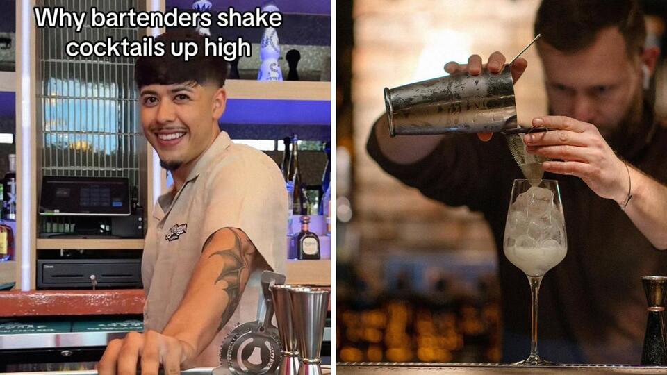 Bartender’s Cocktail Shake Goes Viral 😂