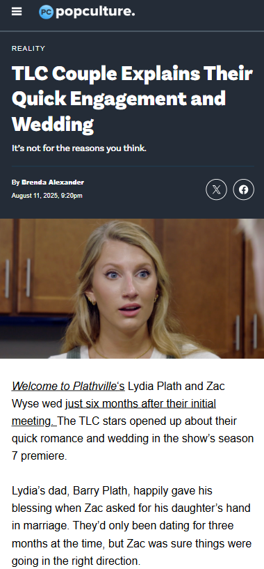 Plathville’s Lydia & Zac: Married in 6 Months?!
