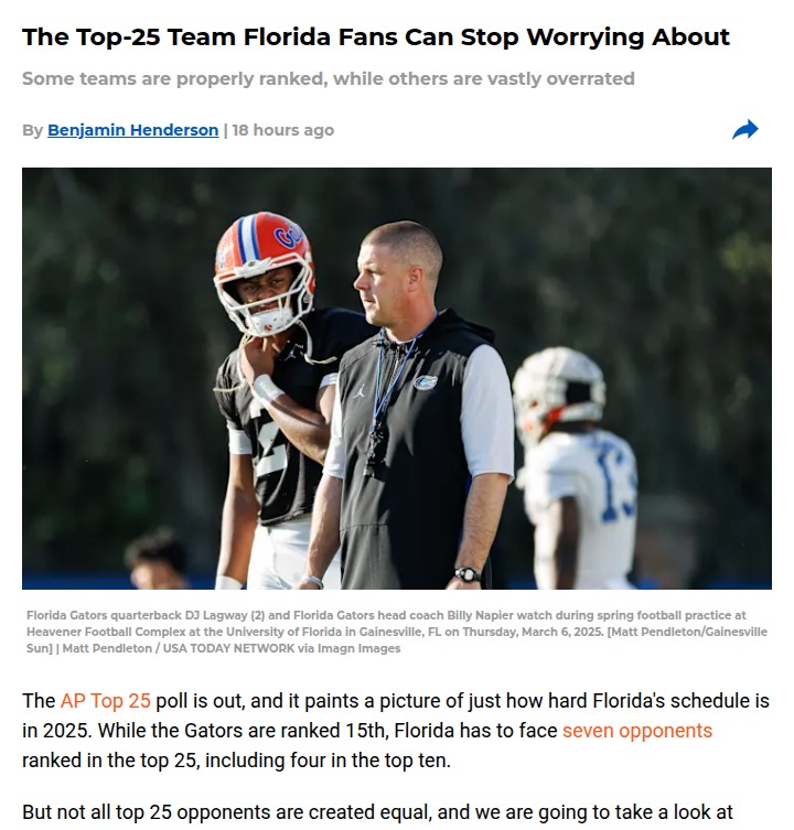 AP Top 25: Which Teams Are Overhyped?
