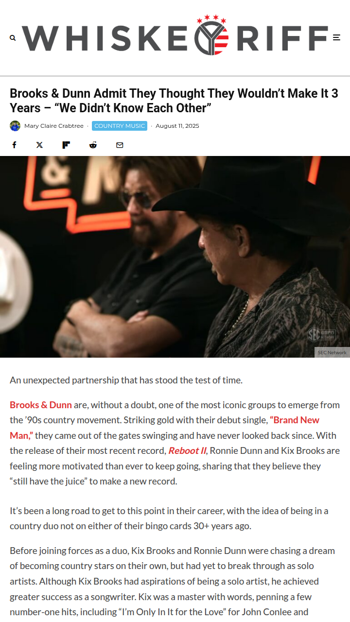 Brooks & Dunn Nearly Split? 😱