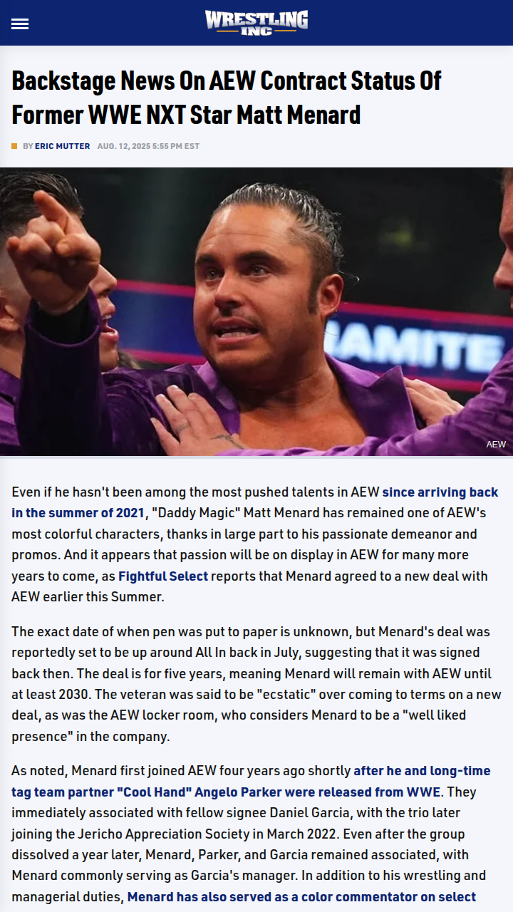 Daddy Magic Signs 5-Year AEW Deal!