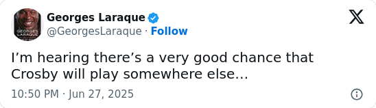 Sid the Kid Staying Put? Dubas Shuts Down Rumors