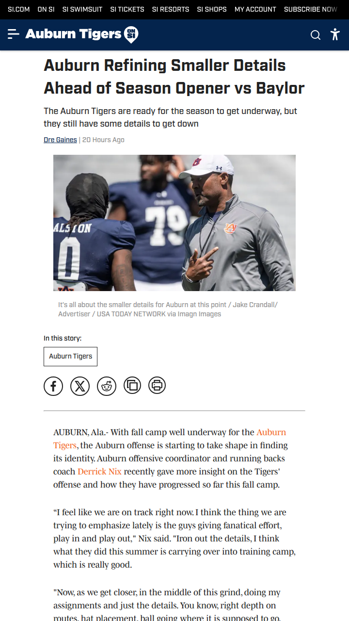 Auburn offense aims for consistency vs Baylor
