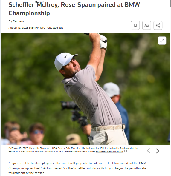 Scheffler vs McIlroy: FedEx Cup Showdown