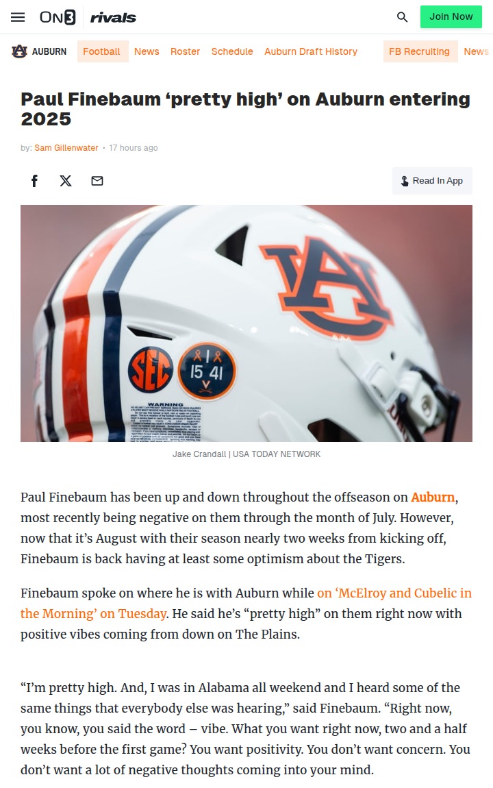 Auburn’s Season Hopes Ride on Baylor Opener