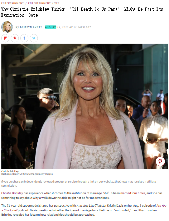 Christie Brinkley’s 5-Year Marriage Rule? 👀