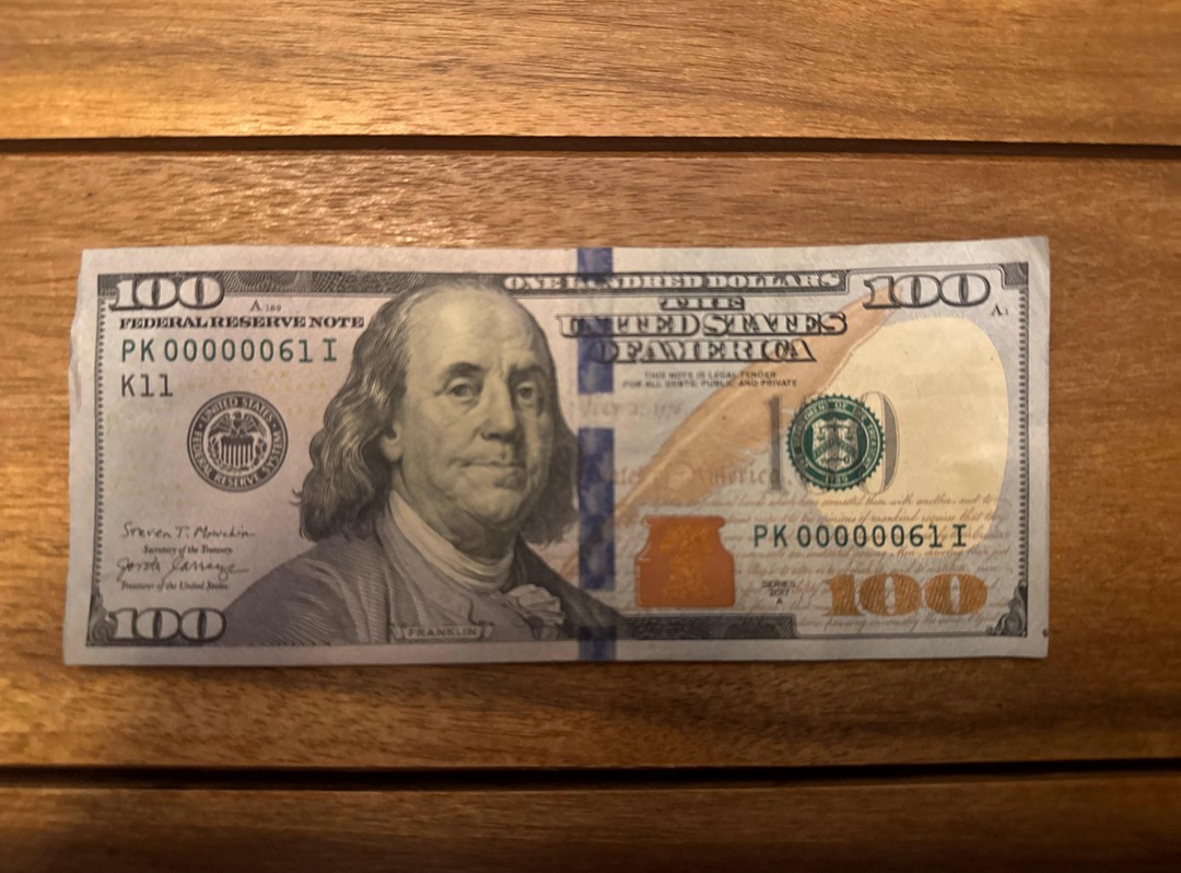 My dad passed and left this in the back of his checkbook. Could it be worth anything