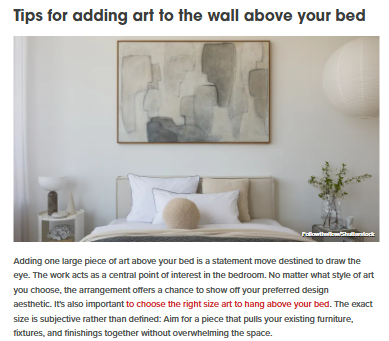 Nate Berkus’ Art Hack: No Headboard Needed? 🖼️
