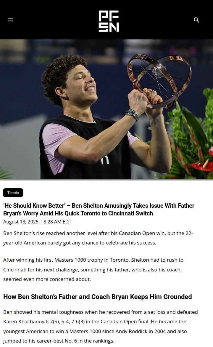 Shelton’s Toronto-Cincy Sprint: Dad Still Worries