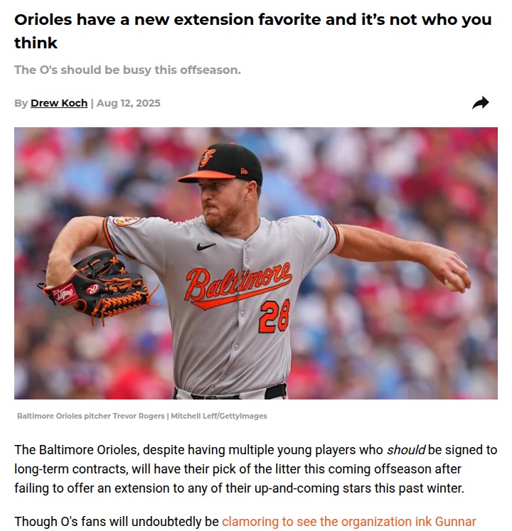 O's Must Lock Down Trevor Rogers ASAP
