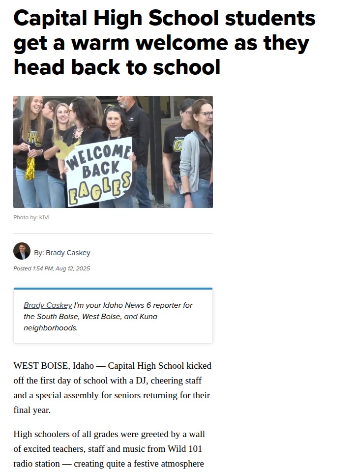 Capital High’s epic back-to-school kickoff