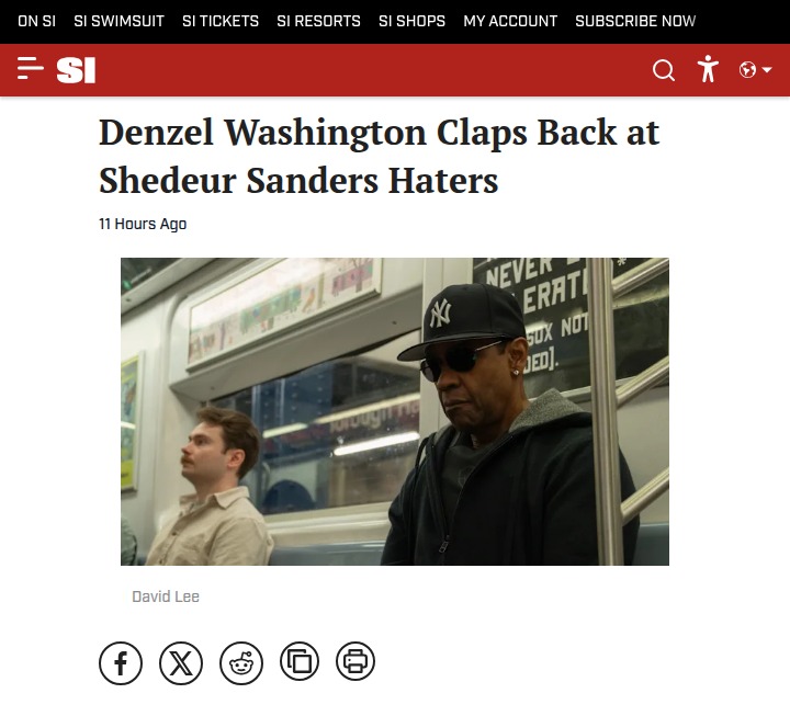 Denzel Defends Shedeur: Haters Take Note